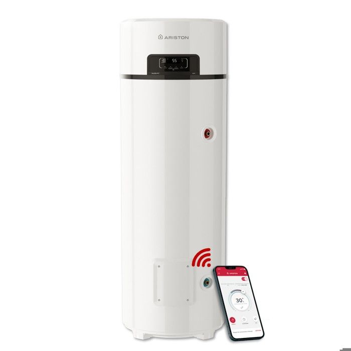 Ariston Chauffe-eau Thermodynamique Air Ambiant 250L - NUOS FIT WIFI – Économies 80% - Cuve Titane - Made in France