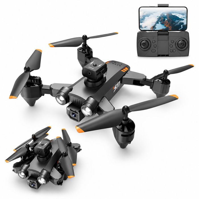 Drone avec caméra - FAMICAM - 8k 2500mah zoom 50x évitement dobstacles à 360 degrés double objectif drone caméra avec télécommand