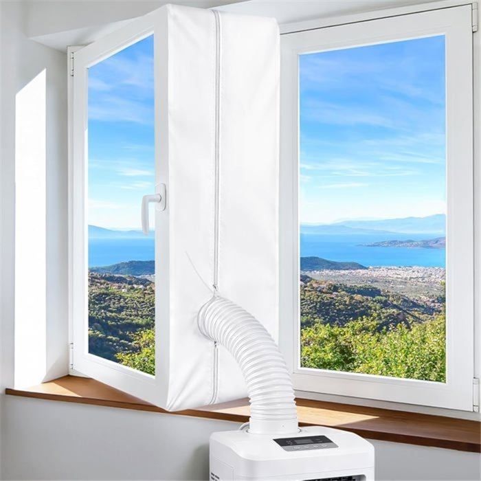 Kit calfeutrage climatiseur mobile 300cm joint fenêtre universel battantes/toit étanchéité isolation air chaudinstallation facile