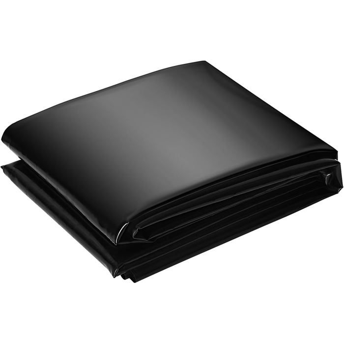 Bâche/liner dÉtang LLDPE noir 6 x 7 m 0 5 mm (20 mil) - Étanche anti-UV - Souple - Pour poissons/Koi fontaine et cascade