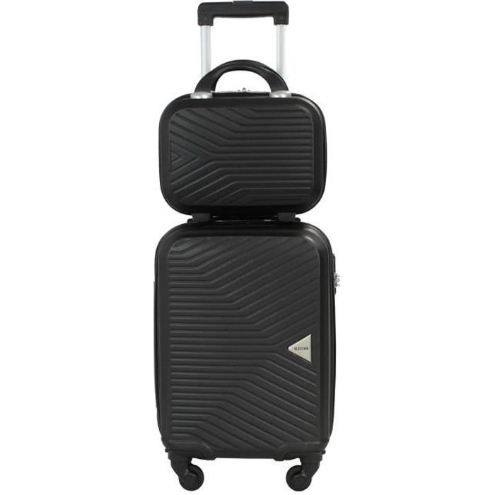alistair "iron" valise cabine 50 cm et vanity xs - noir