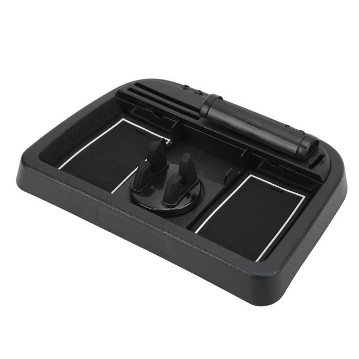 Boîte De Rangement Stéréo 1 DIN Pour Tableau De Bord – Organisateur ABS Noir Robuste Et Élégant Pour Voiture