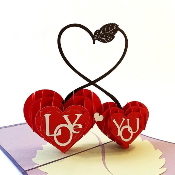 Mapumapu Amour Carte Pop Up Carte Anniversaire Carte Anniversaire Femme Carte Anniversaire Homme Carte Saint Valentin Car 809 Cdiscount Beaux Arts Et Loisirs Creatifs