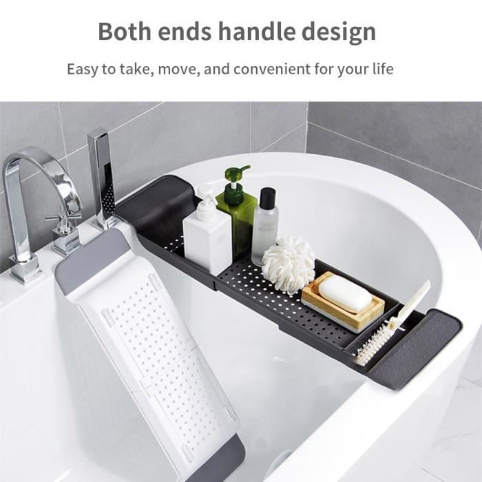 Support De Rangement Panier Organisateur Jouets De Bain Rétractable Multifonction Pour Baignoire