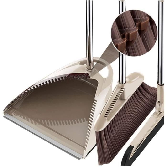 Ensemble Balai Et Pelle Ghazpmuk - Manche Long Réglable - Kit Nettoyage Maison/Cuisine/Bureau