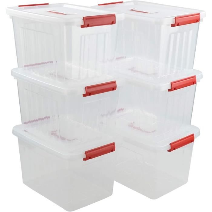 Boîte Rangement Transparente FACULX Pour Pinceaux, Crayons - 33x7x3,5 Cm - Organisation Art Et Loisirs