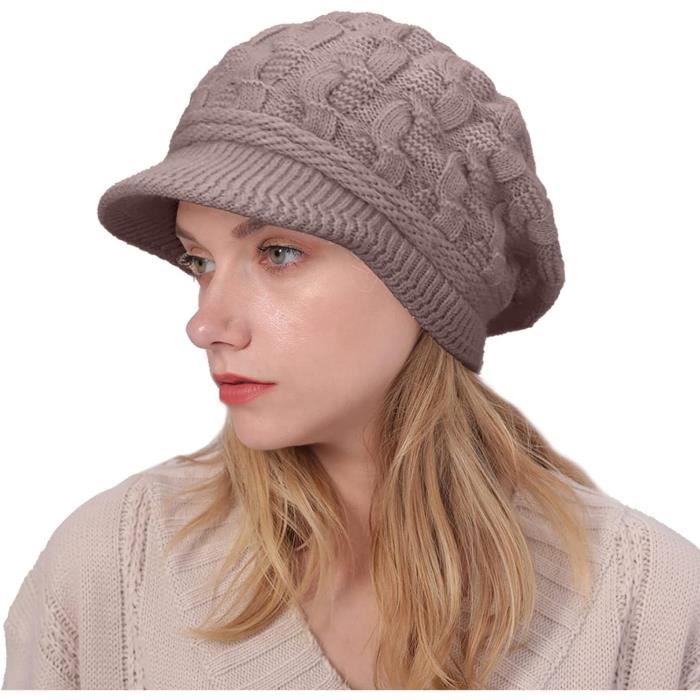 WHSPORT Femmes Newsboy Béret Casquette Souple Automne Vintage