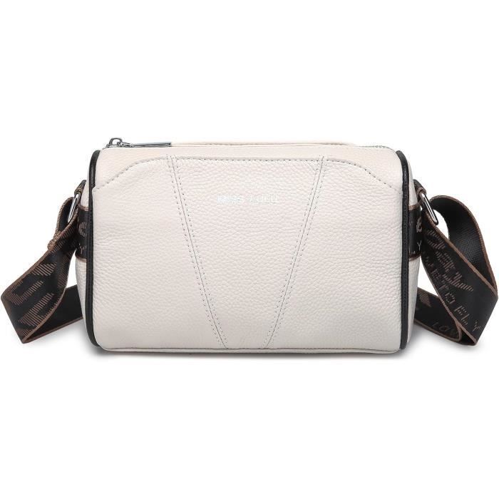 Sac à Main Bandoulière Réglable En Simili Cuir - Multicolore - Longueur 120 Cm