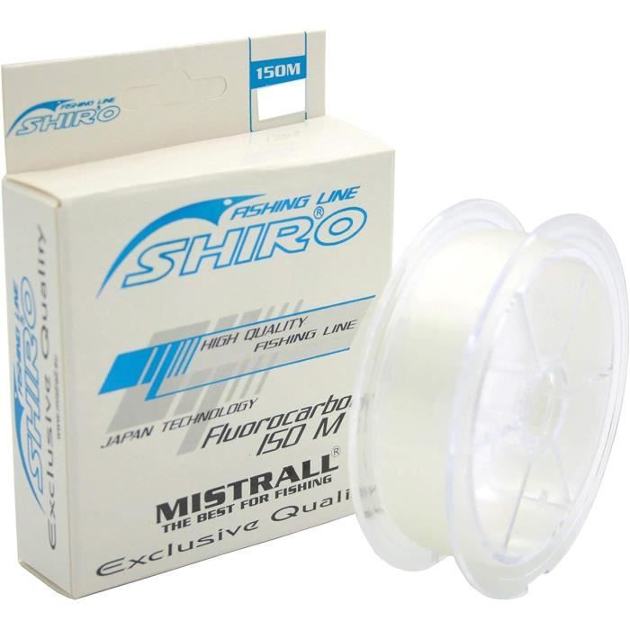 Fil De Pêche Robinson Tanaka Fluorocarbone - 150 M, Diamètre 0,161 à 0,382 Mm, Transparent/gris - Résistant, Invisible Dans L'eau, Fabriqué Au Japon