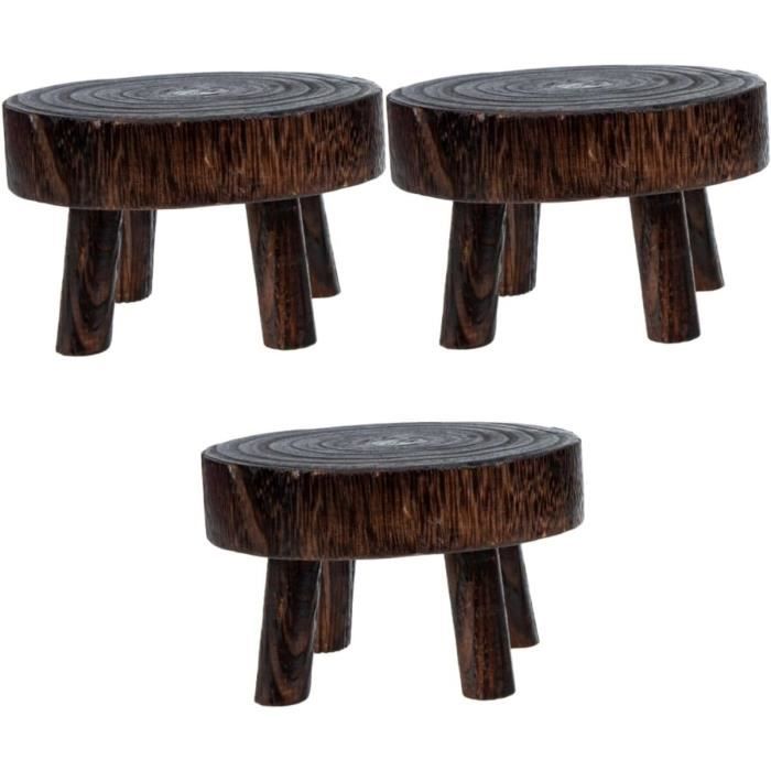 Tabouret/support Pour Plante En Bois – Dimensions 6x9x14 Cm – Design Minimaliste – Pour Pots Intérieurs