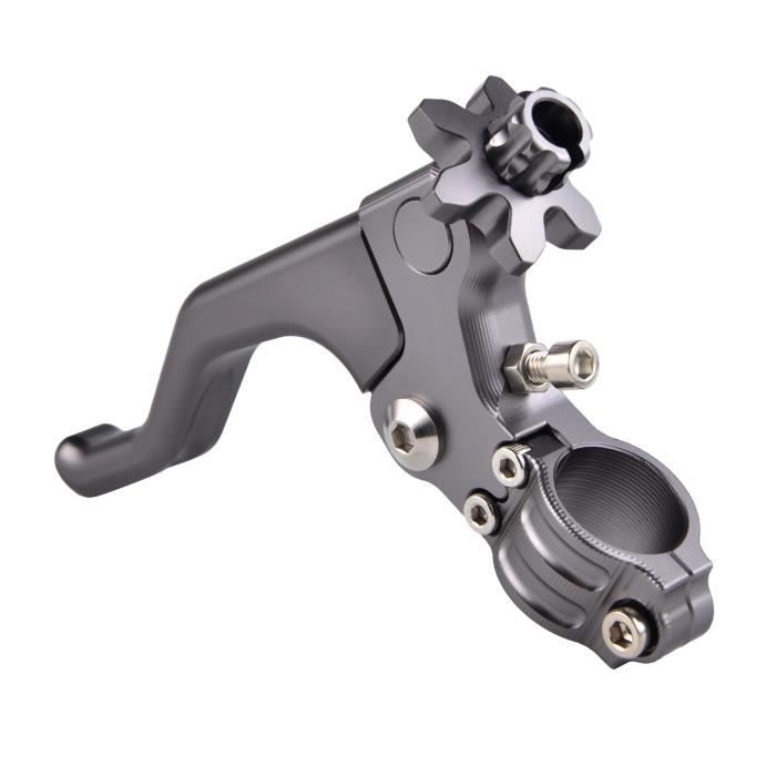 Levier D'Embrayage Court Réglable Pour KOVE 800X/500X/525X, Macbor Montana, XR5 500 - CNC Aluminium Anodisé Argent - Conduite à 2 Doigts