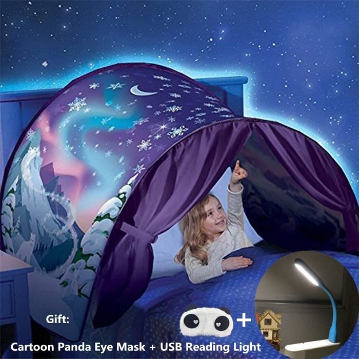 Tente De Rêve Tente De Lit Tente pour Enfants Tente Escamotable Fille Intérieur Cadeau De Noël (des Merveilles dhiver)