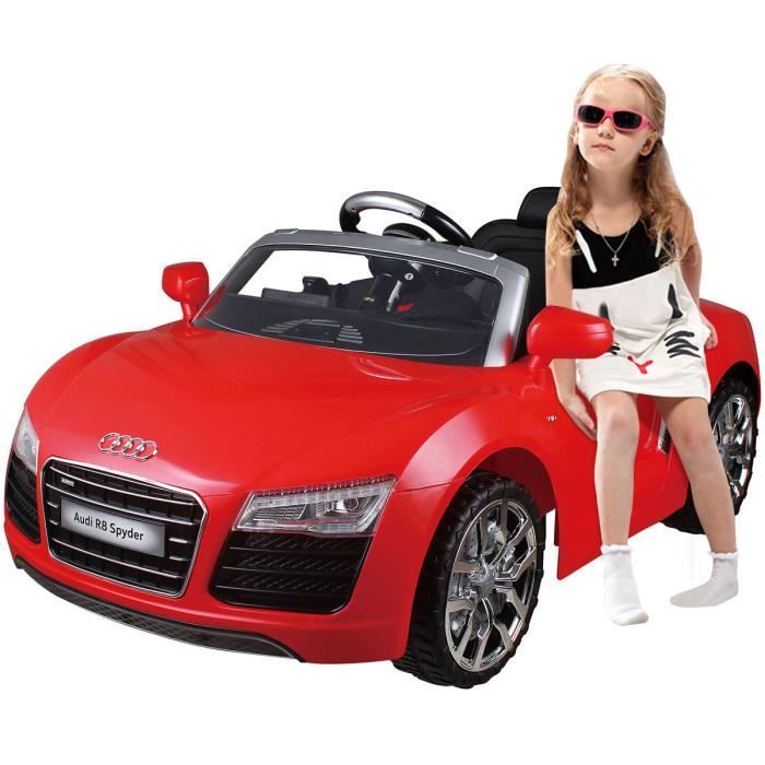 Audi R8 Rastar 93800 Cadeau Idéal pour Petit Pilote et Fan de Sportives