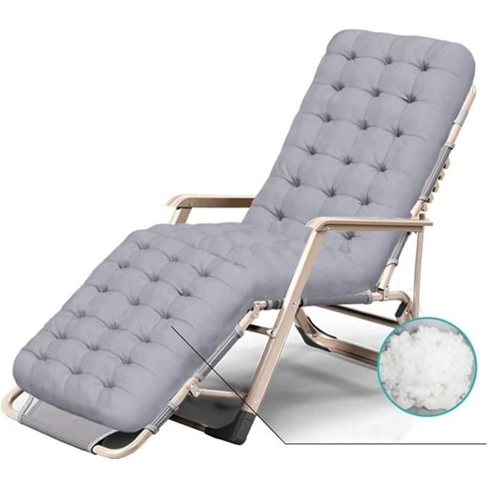 Chaise longue pliante Zero Gravity Chaise longue inclinable pour