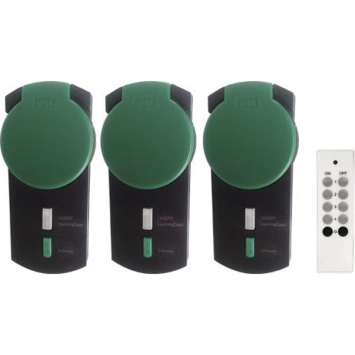 Pack de 2 Mini Prises DiO Connect WiFi et 433MHz avec t/él/écommande DIO