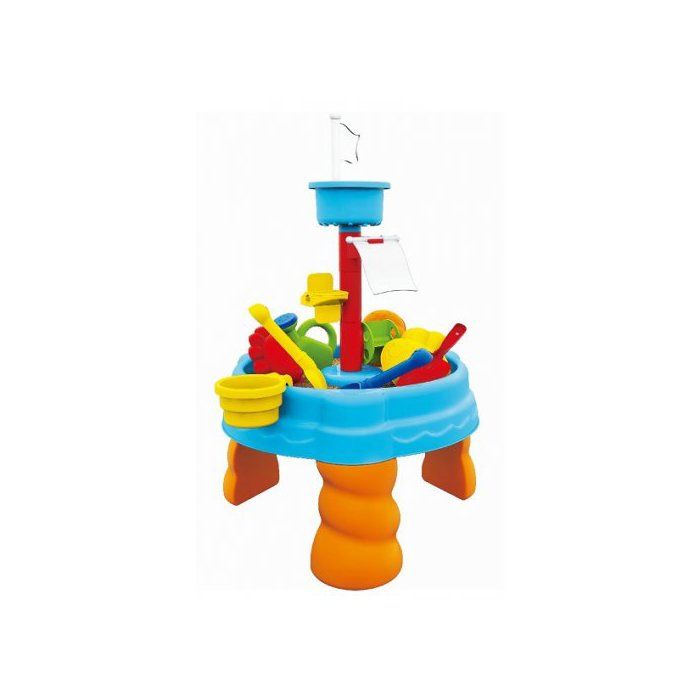Table Jeux D'Eau Et Sable KNASON 2 En 1 Avec 37 Accessoires - Pour Enfants 3-8 Ans