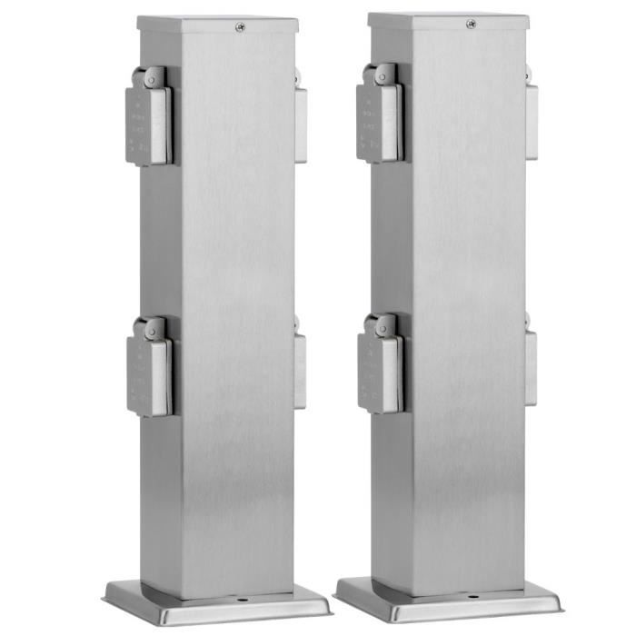 2 X Distributeur De Courant 4 Prises Alimentation Jardin Terrasse Espace Exterieur Ip44 Achat Vente Prise 2 X Distributeur De Courant 4 Cdiscount