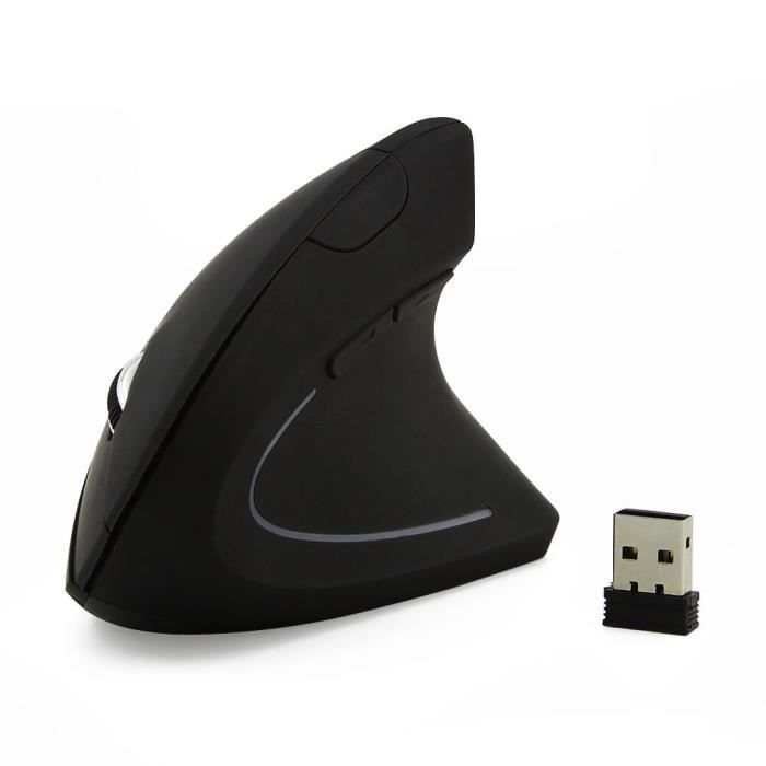 Souris ergonomique sans fil 2,4 GHz USB verticale sans fil DPI