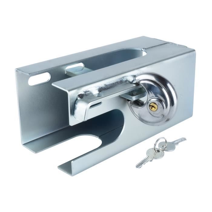 UNITRAILER Antivol Remorque Pro-Box XL – Cadenas Universel Attelage Boule, Verrou Sécurité Caravane Et Voiture, Robuste Et Durable