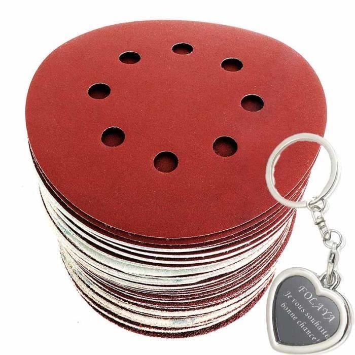pour ponceuse multi idéal pour poncer/polir/dérouiller 10PCS Disque de ponçage papier de verre avec 15 trous 800 grain taille de 150mm pour ponceuse multi idéal pour poncer/polir/dérouiller 10PCS Disque de ponçage papier de verre avec 15 trous 800 grain taille de 150mm