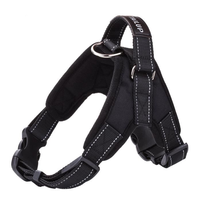 Merrybiy Chien Poitrine De Sport Harnais Gilet Pour Gros Chiens Assistance Réglable Souple Rembourré Avec Poignée Confortable
