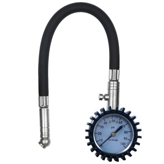 Manomètre Pression Pneus Numérique Anykuu 220 PSI - Avec 15 Accessoires Pour Voiture, Moto, Vélo