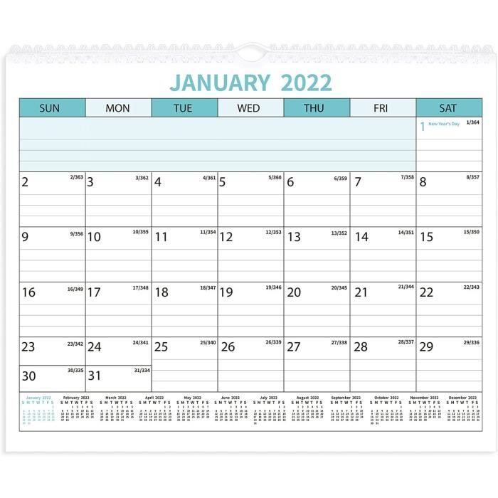 Calendrier bureau 2022 Lovely Format A5 (210 x 148,5 mm) avec espace pour  notes Bleu PastelEspagnol Vacances Espagne [328] - Cdiscount Beaux-Arts et  Loisirs créatifs