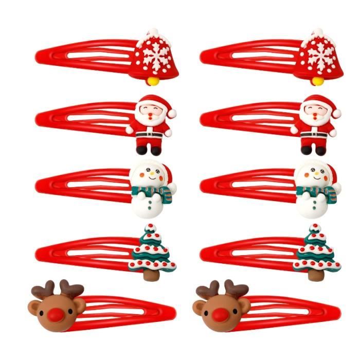 Lot De 6 Accessoires Cheveux De Noël - Bandes Scintillantes Avec Flocons Et étoiles - Pour Fêtes, Photos Et Cadeaux