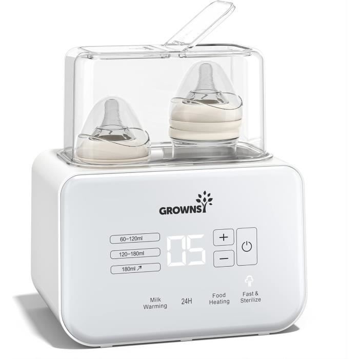 Gris Double Sacoche Isolée Euopat Baby Chauffe-biberon Camping Double Sac Isotherme USB Voyage Sac De Rangement Extérieur Pour Appareil De Chauffage De Lait À Température Constante Pour Voiture 