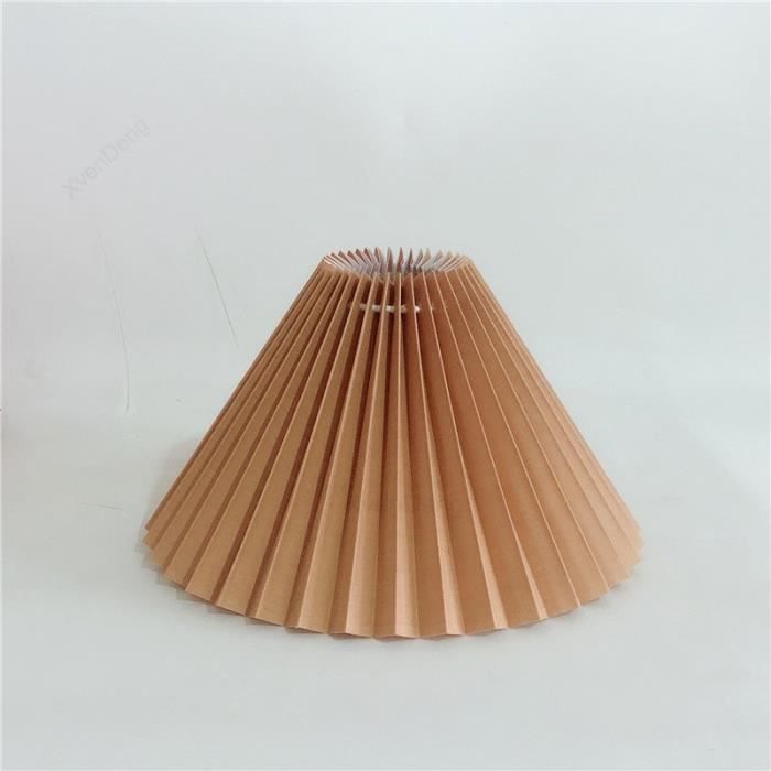 Lampe de chevet en bronze poli coupelle ajourée, abat-jour tissu plissé  Adara - Réf. 13090017 - mobile