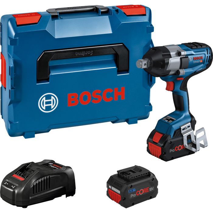 Boulonneuse 18V GDS 18V-1050 H Professional + 2 batteries ProCore 55 Ah + chargeur + L-BOXX - BOSCH - 06019J8503