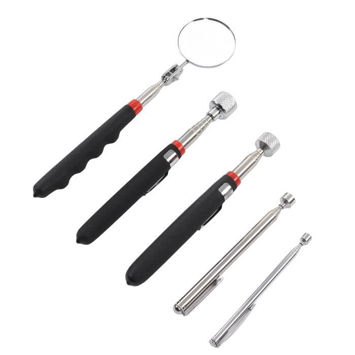 Outil De Ramassage Magnétique Télescopique Avec 3 Lumières LED – Lampe Torche