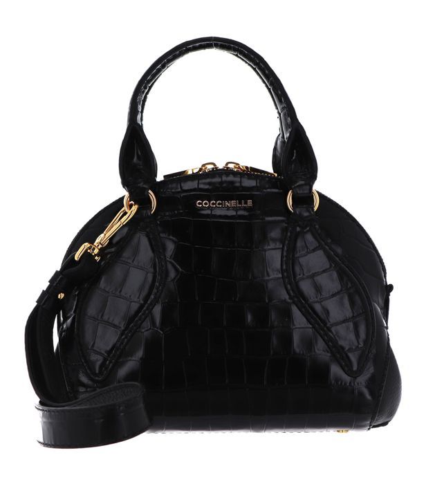Sac coccinelle cuir noir sales