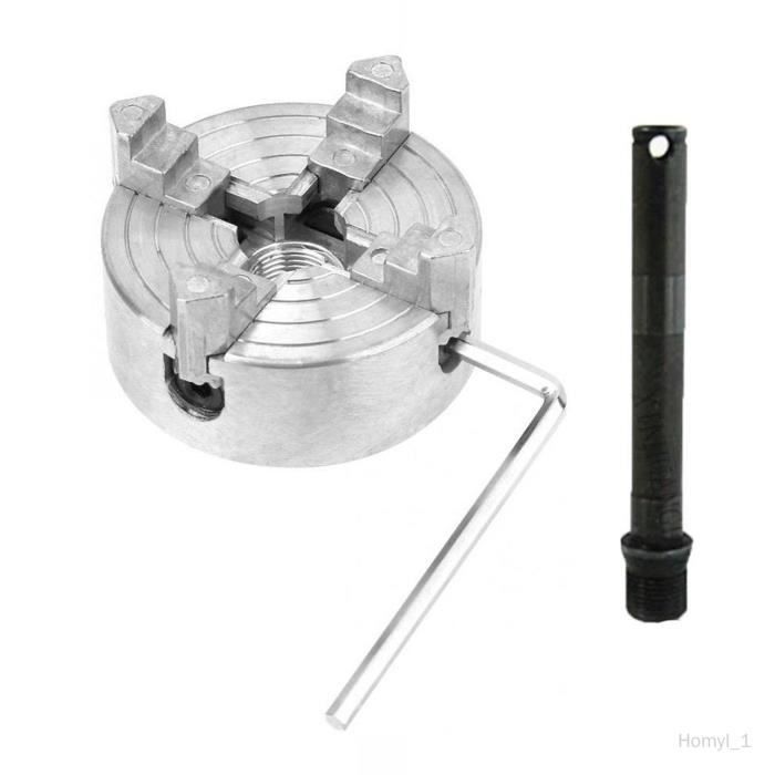 Mandrin à Bois 4 Mâchoires – Connexion M33, Argenté, 96 Mm, Signé VidaXL