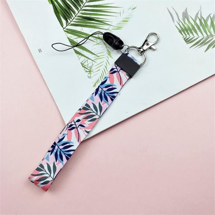 Décoration Téléphone Fleurs Hibiscus RYMAUP – Porte-clés Esthétique Y2K, Style été Plage, 12 Cm - 9