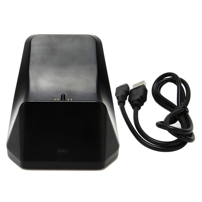 Support De Charge Ajustable PlusAcc Pour Echo Show 8 3e Gen & Téléphone - Ports USB-C/A, Magnétique, Compatible Show 8 3ème Génération (Noir)