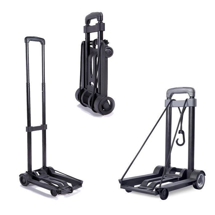 Poignée De Chariot Télescopique De Rechange - Longueur Réglable 54-79cm, Pour Chariots De Camping Et Jardin, Construction Robuste PP Et Métal