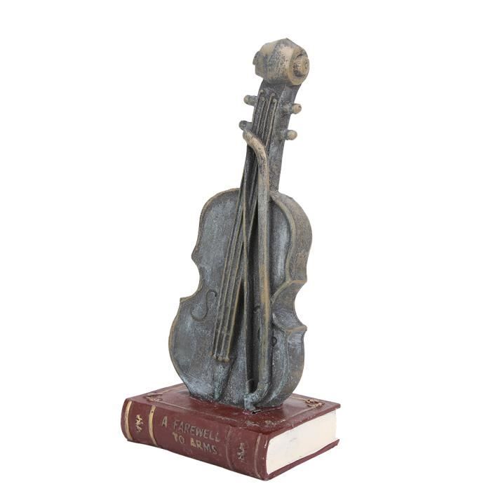 Violon miniature ATYHAO - Modèle de maison de poupée - Simulation réaliste - Accessoire à la
