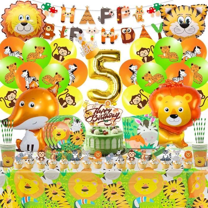 30 Invités Decoration Anniversaire Femme Fille Rose, Vaisselle Jetable Anniversaire, Ballons