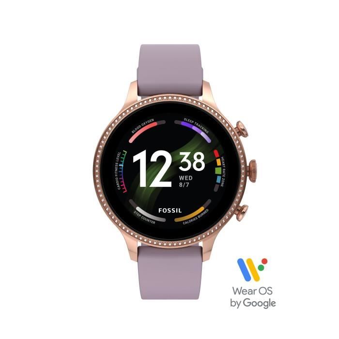 Fossil orologio smartwatch Gen 6 con cinturino in silicone viola FTW6080