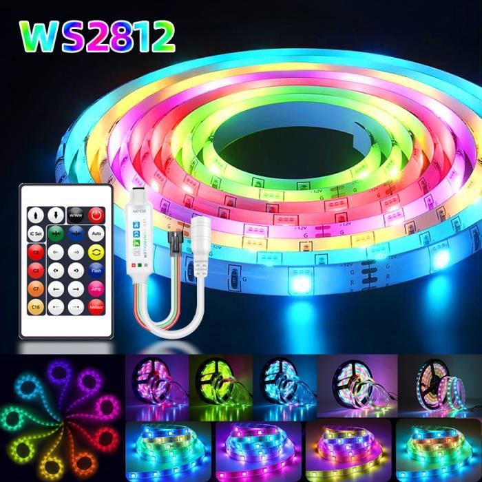 BANDE LED,3 Key Control 10m Bande lumineuse LED RVB flexible pour la BANDE LED,3 Key Control 10m Bande lumineuse LED RVB flexible pour la