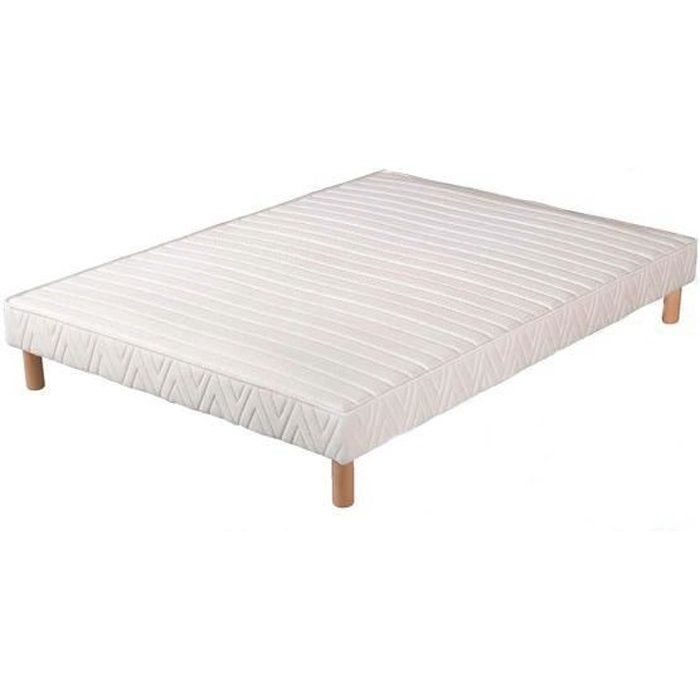 Sommier tapissier - HEVEA SELECTION - Volige 120x190 - 9 lattes - Pieds inclus Sommier tapissier - HEVEA SELECTION - Volige 120x190 - 9 lattes - Pieds inclus
