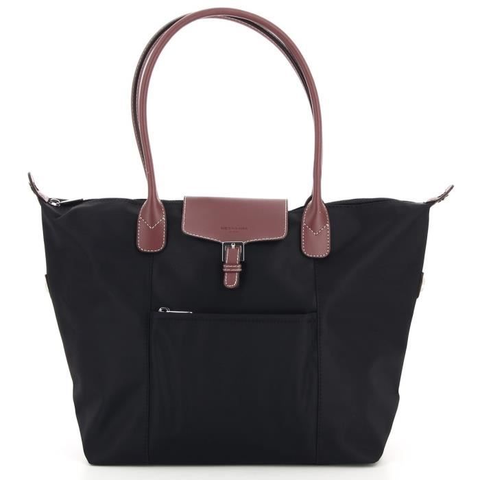 Hexagona Sac cabas anses longues 172477 noirmarron taille 31
