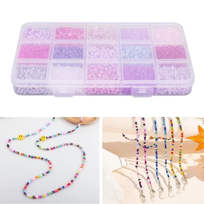 Nakeshop - Perles de riz en verre faites à la main, accessoires de