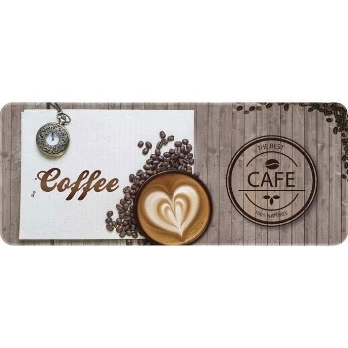 Tapis de cuisine - 50x120 cm - Coffee