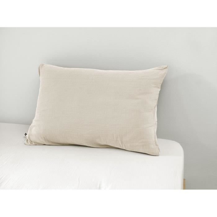 SANELA Housse de coussin, beige clair, 65x65 cm - IKEA