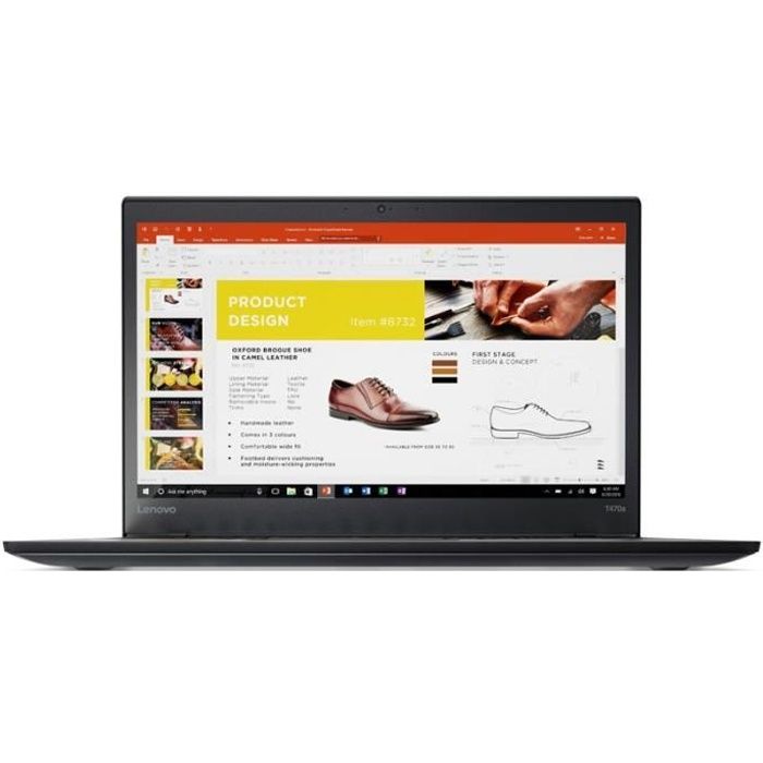 Lenovo ThinkPad T470s Intel® Core™ i5 de 7eme génération 2 60 GHz 35 6 cm 14 1920 x 1080 pixels 8 Go