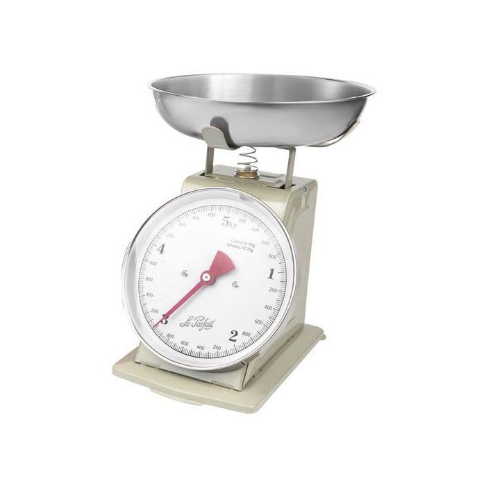 LE Parfait Balance mécanique - Les Essentiels - 5 kg - Bol inox - Compacte