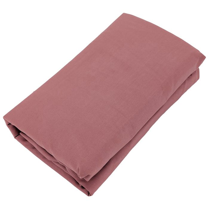 Drap housse uni 160x200 cm bonnet 40 cm percale de coton MANOIR rose Pêche Drap housse uni 160x200 cm bonnet 40 cm percale de coton MANOIR rose Pêche
