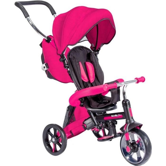 STROLLY Tricycle Evolutif Strolly Bike Rose Cdiscount Jeux Jouets